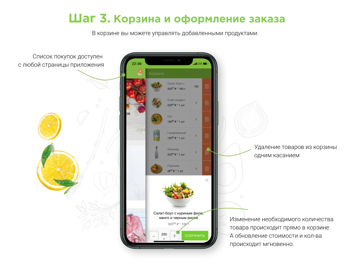 Приложение продуктов