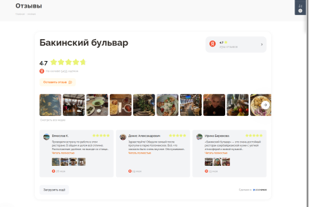 Отзывы с Яндекс.Карт на сайт