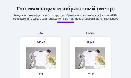 Ускорение загрузки сайта + оптимизация для Google PageSpeed (webp, js, css, картинки, изображения)
