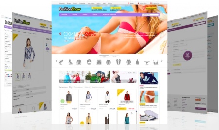 FashionShow: одежда, обувь, сумки, аксессуары. Шаблон магазина на 1С-Битрикс