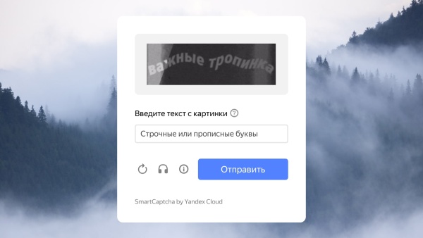 TANAiS.WEB: Yandex SmartCaptcha — замена стандартной капчи