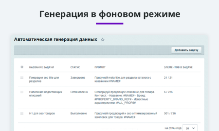 Интеграция с нейросетями chatgpt, gigachat, deepseek