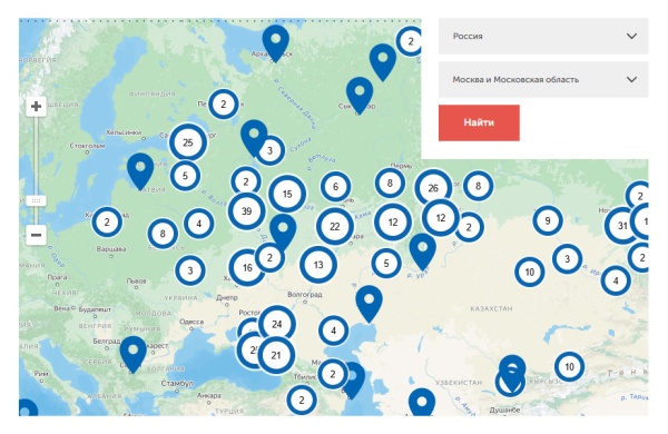 whatAsoft: Яндекс.карта объектов инфоблока Big Data