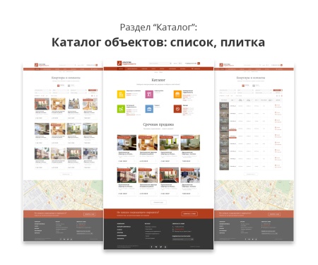 Современный адаптивный сайт агентства недвижимости