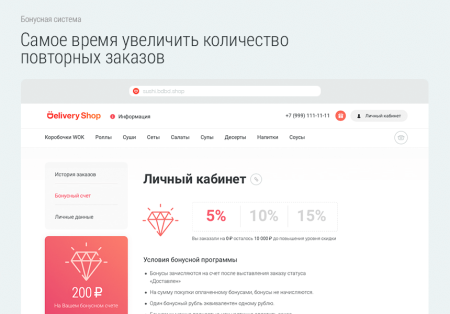 Delivery Shop. Доставка суши.