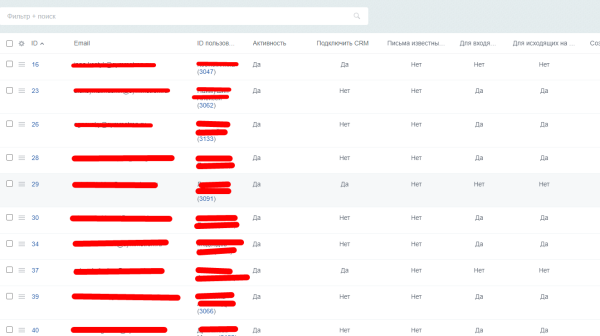 Расширение работы с почтой