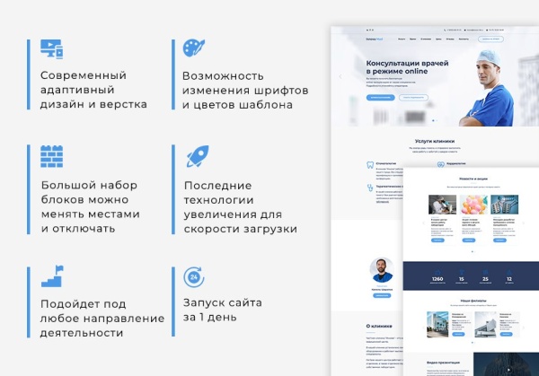 Иннова: MedLand - лендинг медицинского центра