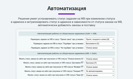 Интеграция с Wildberries (Вайлдберриз). Карточки товара, остатки, цены, сборочные задания, поставки