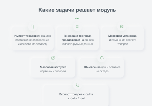 INTEC: Импорт/Экспорт - загрузка каталога товаров из Excel