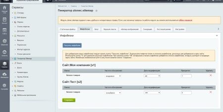 Генератор карты сайта (sitemap)