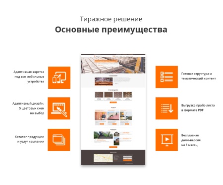 Адаптивный сайт производственной фирмы