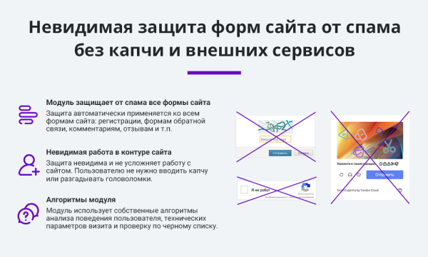 Защита форм сайта от спама без CAPTCHA