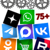 Кнопки на чаты и группы социальных сетей: ВКонтакте, Telegram, WhatsApp, Viber, Одноклассники...