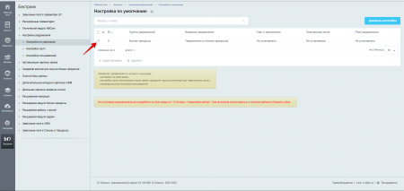 Настройка уведомлений