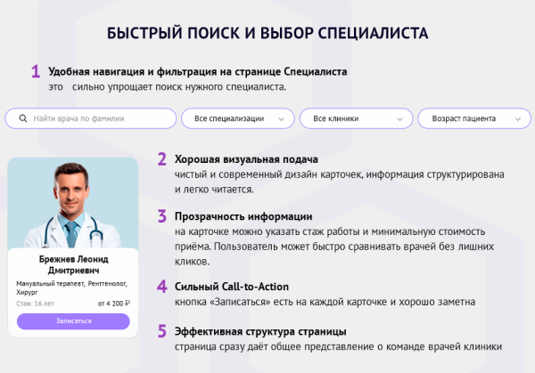 ZEBRA.MED – Медицинский центр с модулем записи