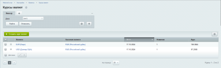 Ленкод: Курсы валют Moex. Модуль для Битрикс