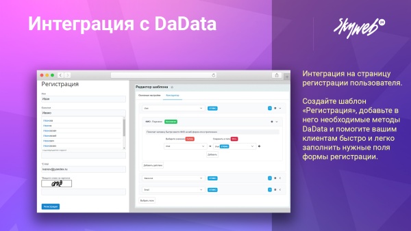 Интеграция с DaData