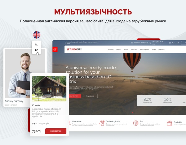 Универсальный корпоративный сайт "Турбосайт"