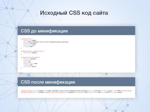 Минификация HTML/JS/CSS