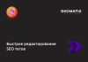 Быстрое редактирование SEO тегов