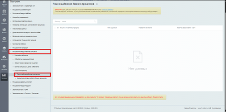 Расширение модуля Бизнес-процессы