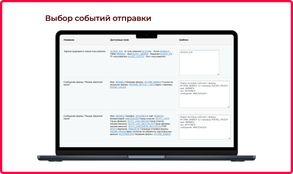 Bquadro Уведомления в Telegram