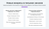 Расширенные письма заказов