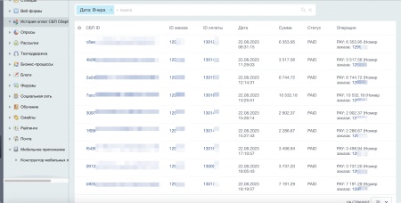 Система быстрых платежей (СБП) через Сбербанк