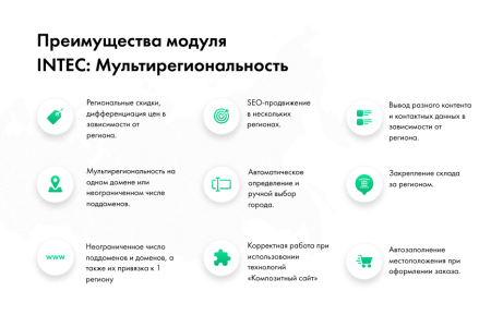 INTEC: Мультирегиональность - региональная сеть вашего сайта с продвижением в поисковиках