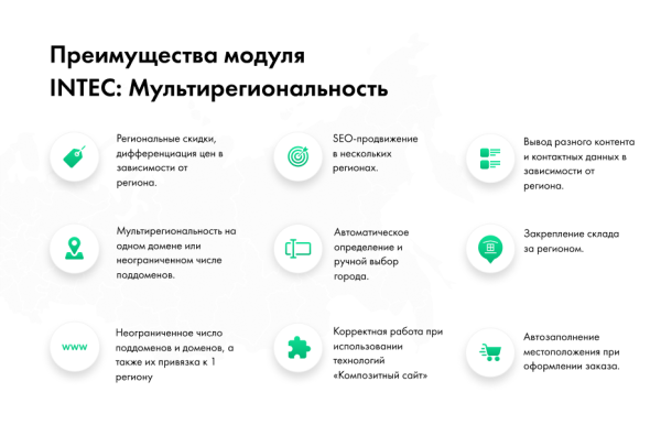 INTEC: Мультирегиональность - региональная сеть вашего сайта с продвижением в поисковиках