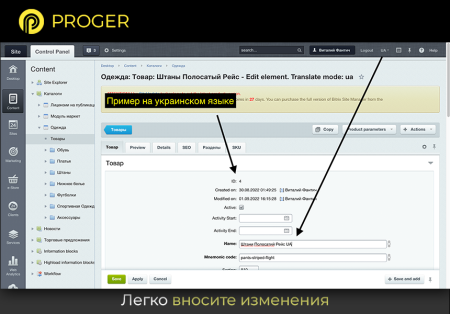 Мультиязычность: Инфоблоки на разных языках