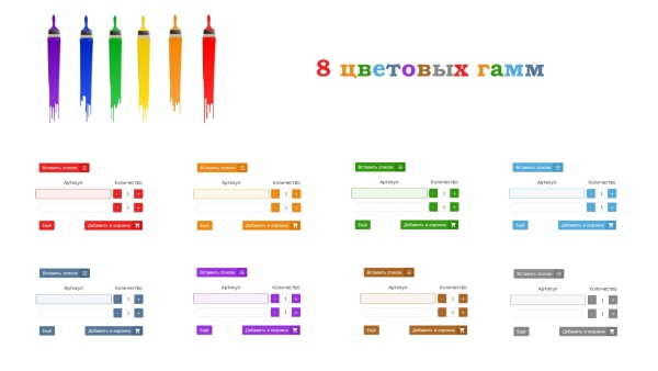 Добавление в корзину по артикулу
