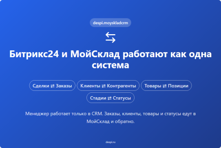 МойСклад: Интеграция с Битрикс24