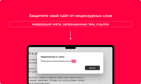 Bquadro: Модерация нецензурных слов