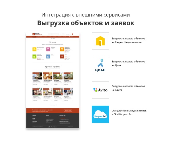 Современный адаптивный сайт агентства недвижимости Pro