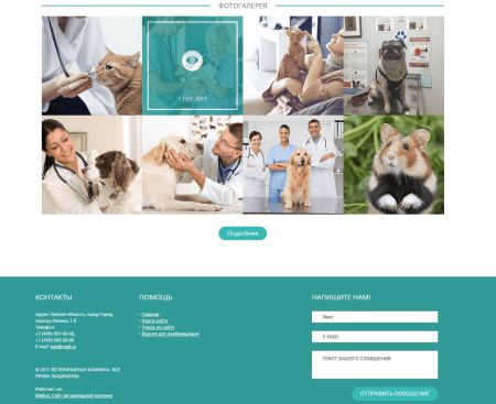 Мибок: Сайт ветеринарной клиники