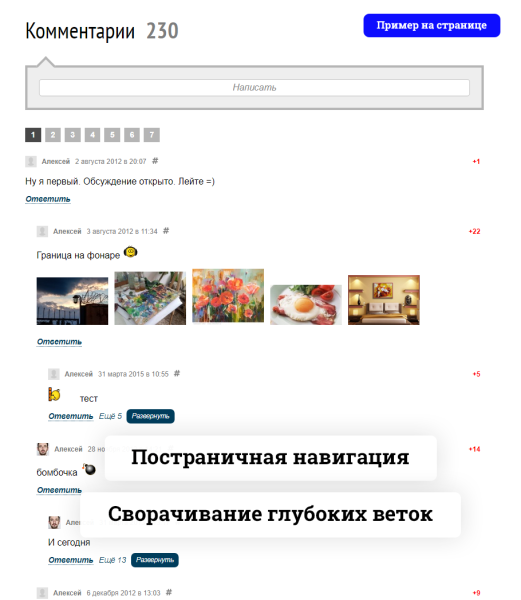 Полноценные Комментарии D7