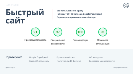 Априори.Корп: Компания / Корпоративный сайт