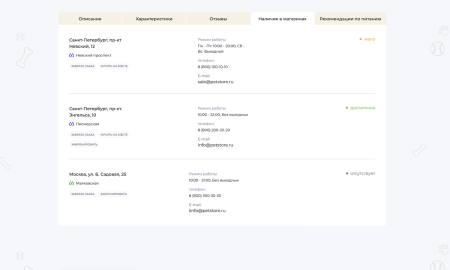 Отраслевой интернет-магазин товаров для животных «Крайт: Зоотовары.Pets»