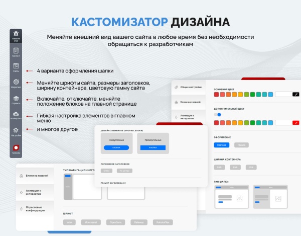 "Турбосайт - Универсальный сайт - визитка"
