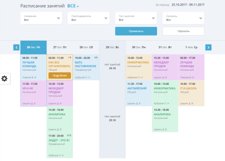 Мибок: Сайт тренинг-центра
